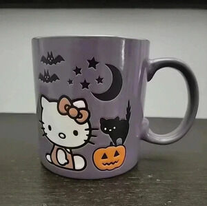 New Purple Hello Kitty Textured Halloween Coffee Mug By Sanrio